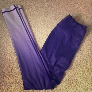Ombré purple leggings